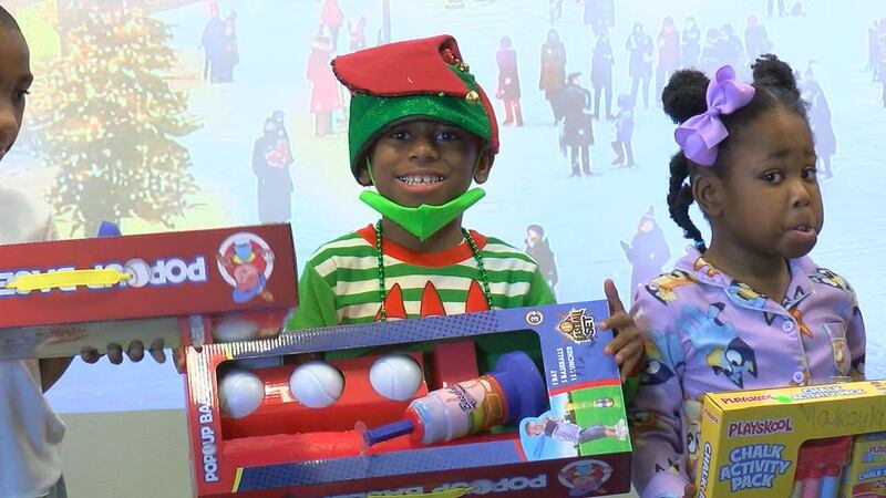 On Thursday, each student at school was able to pick a gift from under one of ten Christmas...