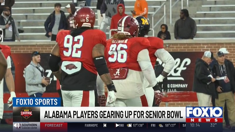 Alabama players gear up for Senior Bowl