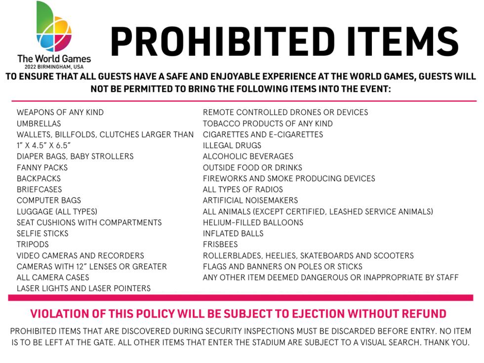 Bag Policy Worlds Of Fun