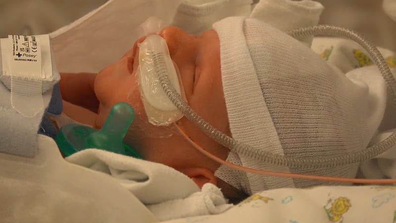 A newborn was rushed to Anchorage after a rare breech delivery left him struggling for oxygen.