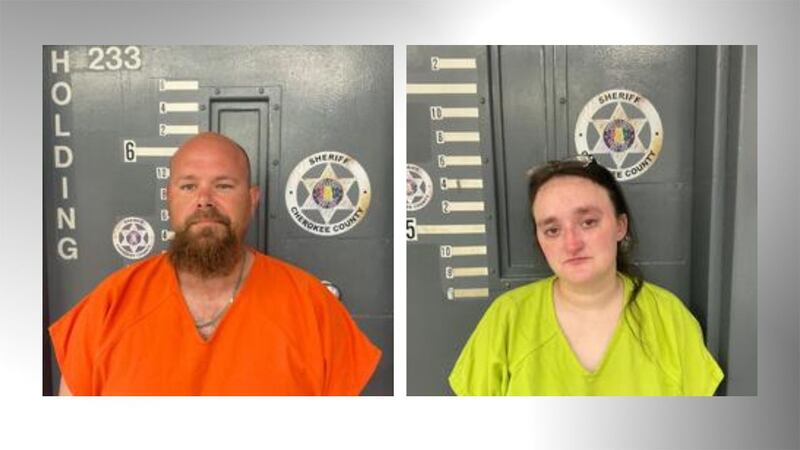 Matthew Ray Long, 43, left, and Autumn Cheyenne Jenkins, 28, right, both of Leesburg, Ala.