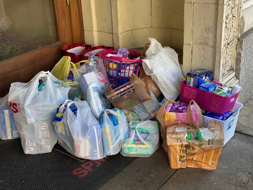 Feminine hygiene donation drive