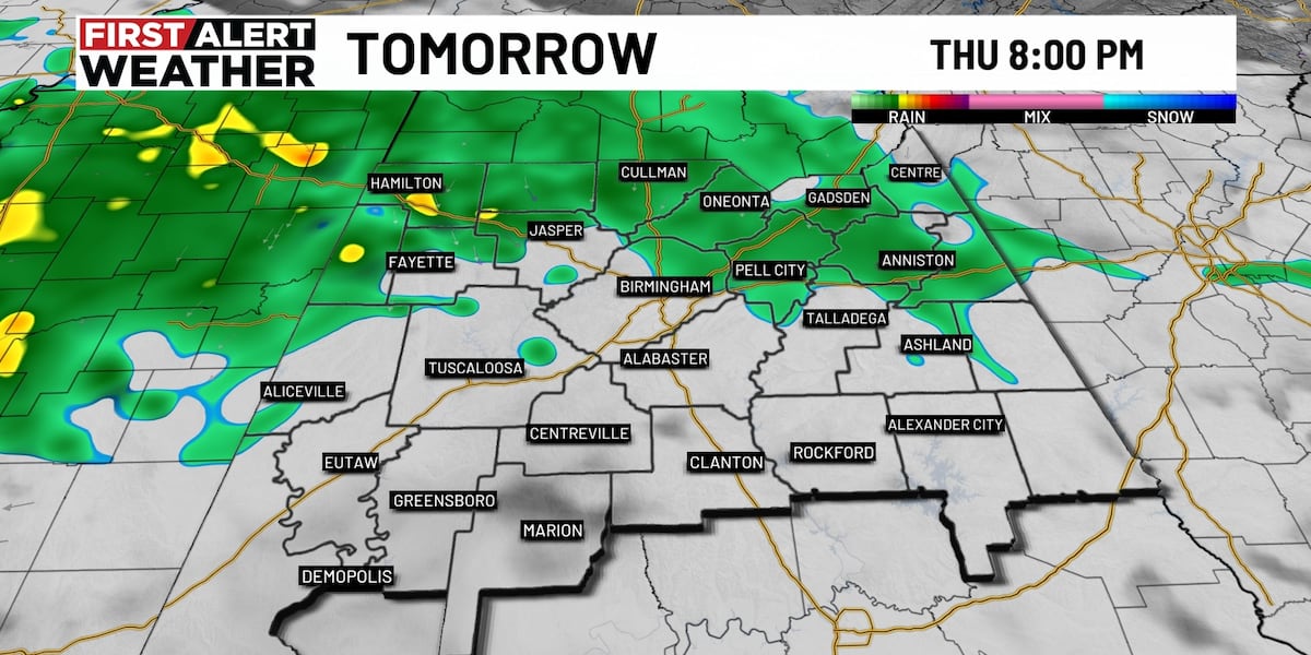 First Alert Weather: Rain, storms possible to end the week