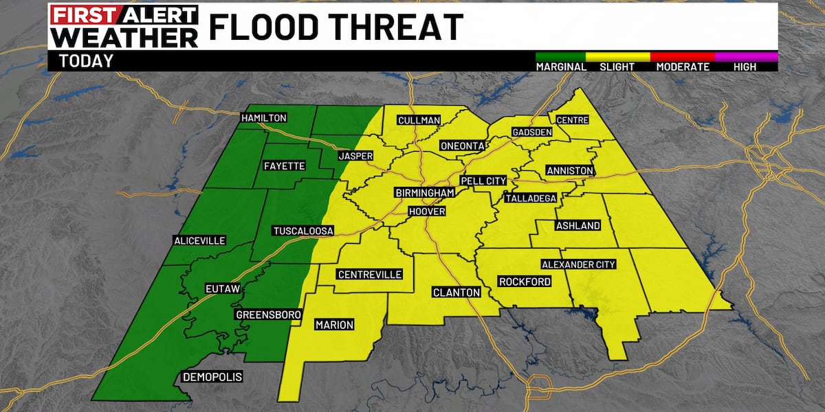 First Alert Weather Day: Strong storms, isolated flood threat Saturday