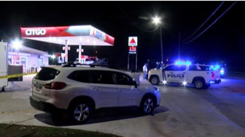 A man was shot at the Pop In and Out in Midfield Tuesday night.