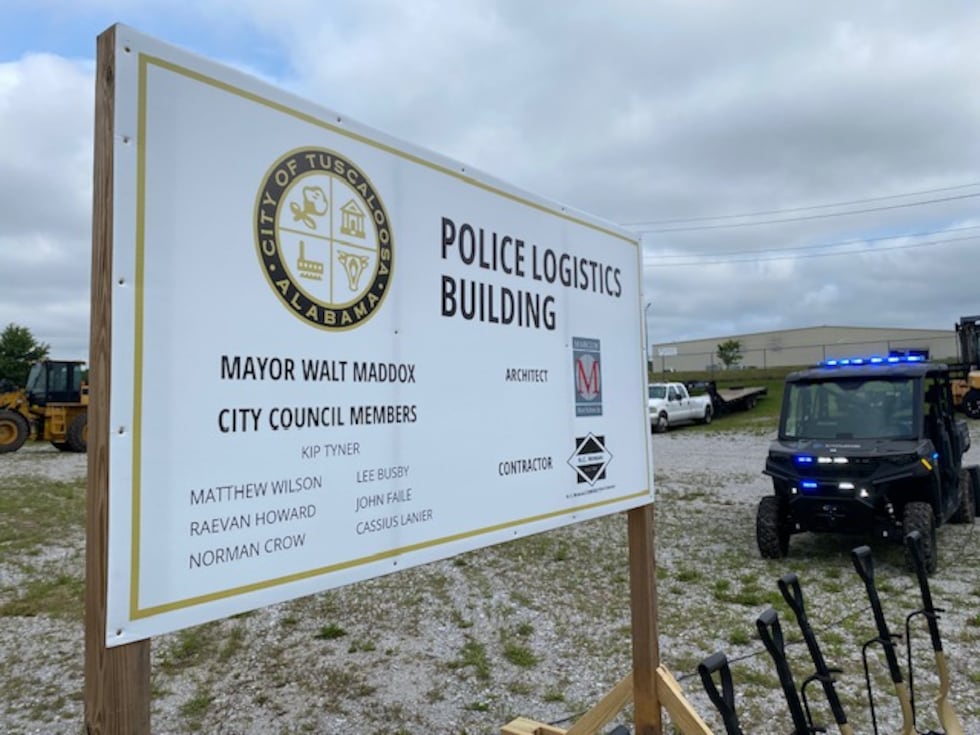 Groundbreaking for the new Tuscaloosa Police Department’s Logistics Building.