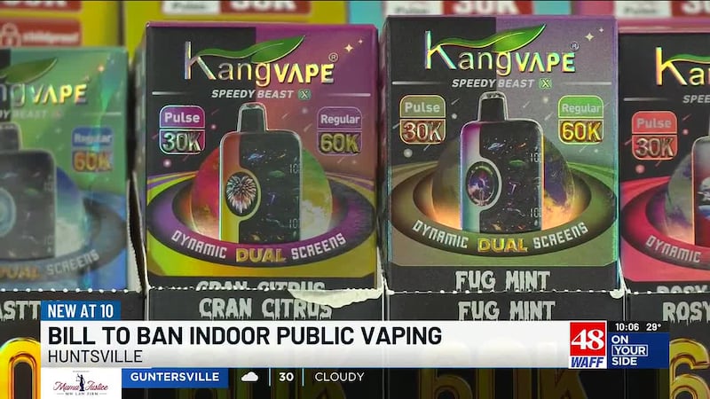 Alabama Senate votes to ban indoor vaping in public spaces Alabama Senate votes to ban indoor vaping in public spaces
