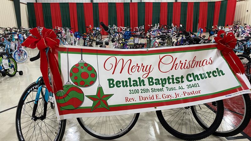 Beulah Baptist Church, along with partners, are delivering hundreds of bikes in west Alabama...