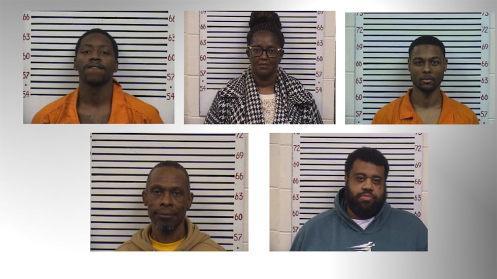Top line left to right: Caminion Gary, Lakethia Wilkins, Antavious Belgrave. Bottom left to...