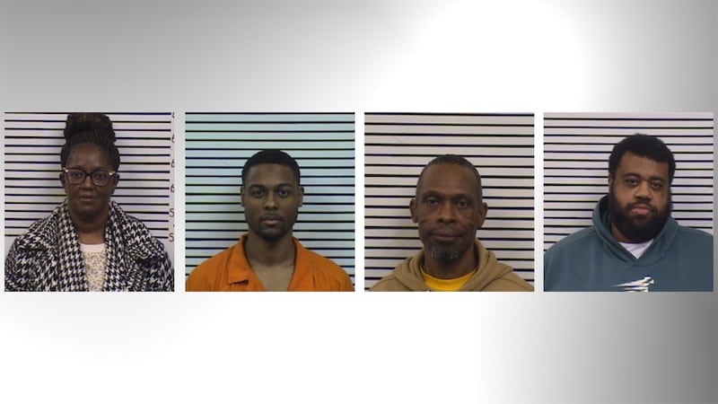 From left to right: Lakethia Wilkins, Antavious Belgrave, Winston Bishop and Roderick Granger