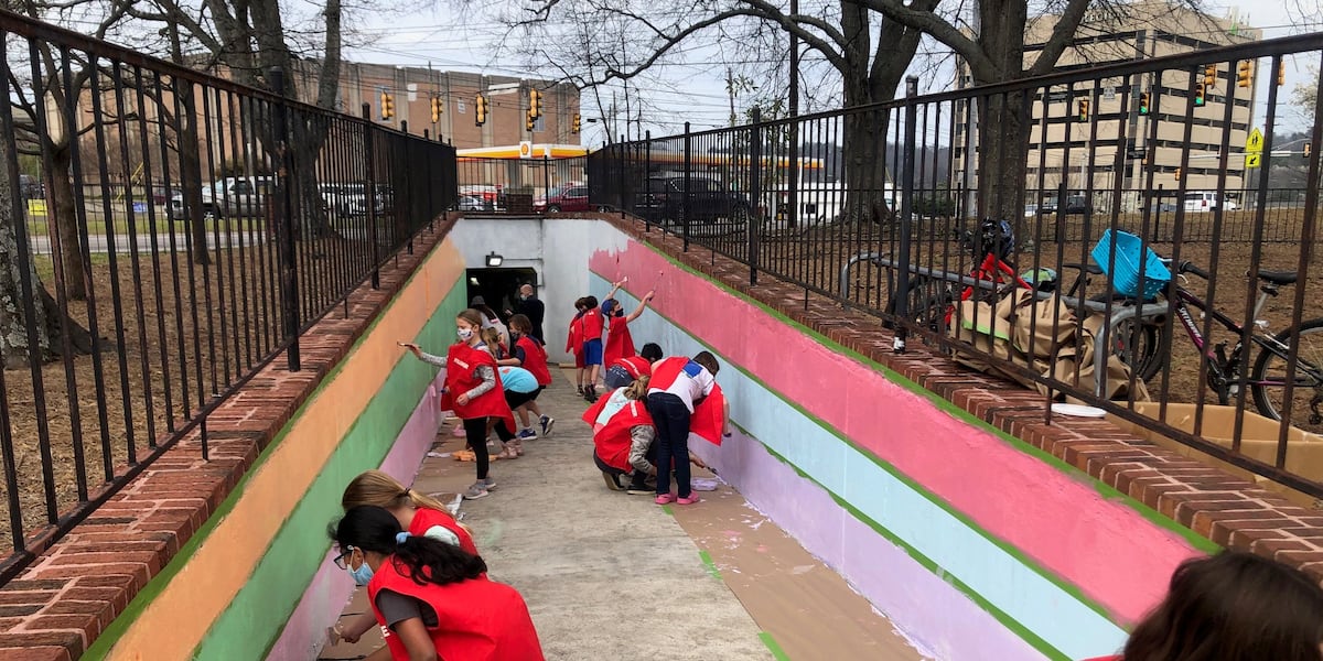 Shades Cahaba Elementary students speading joy through paint