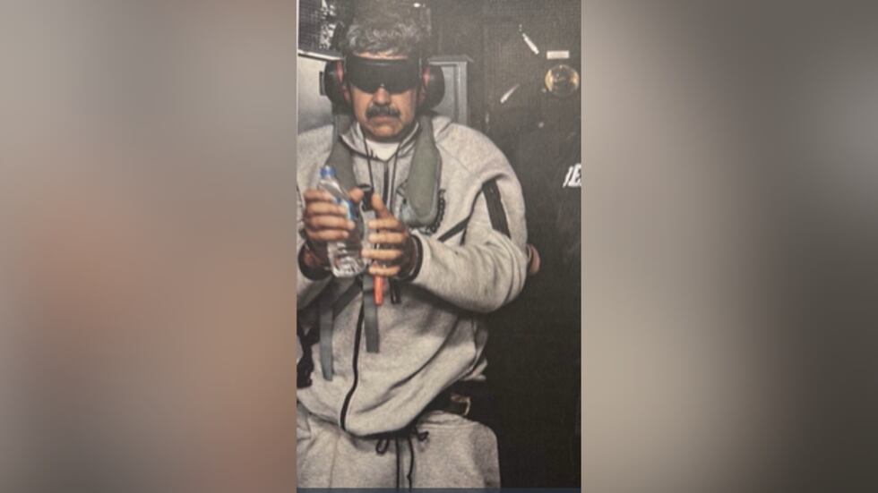 President Donald Trump shared a photo of captured Venezuelan President Nicolás Maduro.