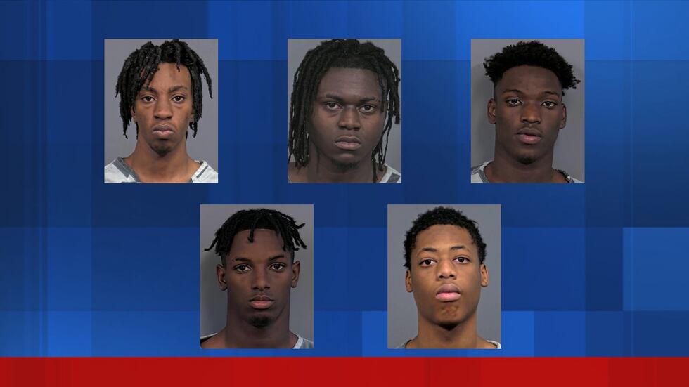 (L-R) Willie Brown Jr., Wilson Hill Jr., Travis McCullough, Tyreese McCullough, and Sherman...