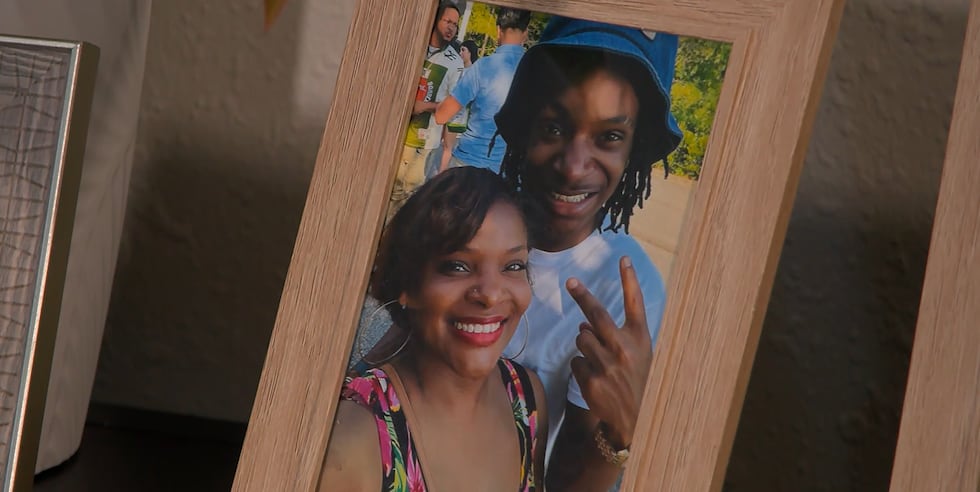 Tyler Alexander and his mother, Sophia Brown