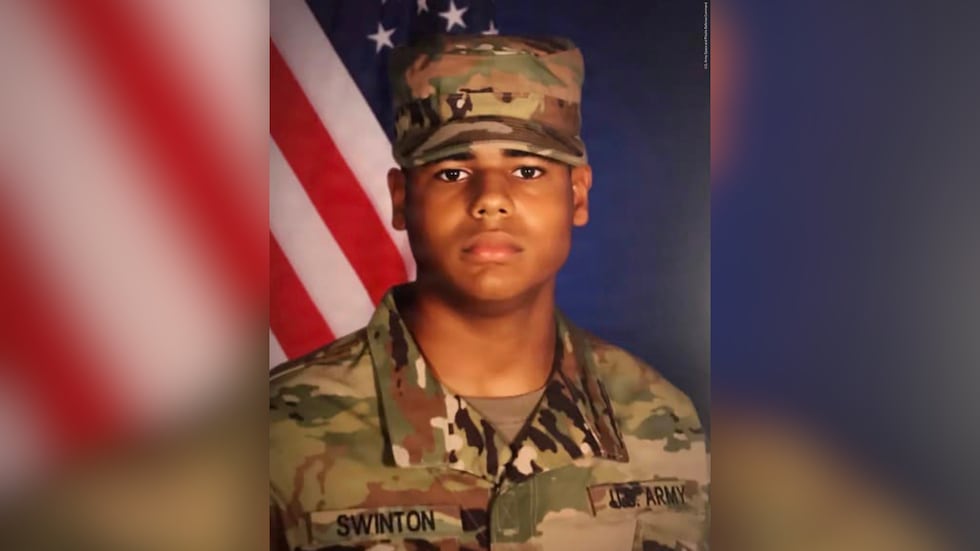 Sgt. Michael Emmanuel Swinton, of Fayetteville, will receive a Bronze Star, Purple Heart and...