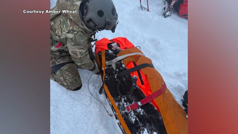 Rescuers flew 15-year-old Ryan Wheat to the hospital after he broke his back in a snowmachine...