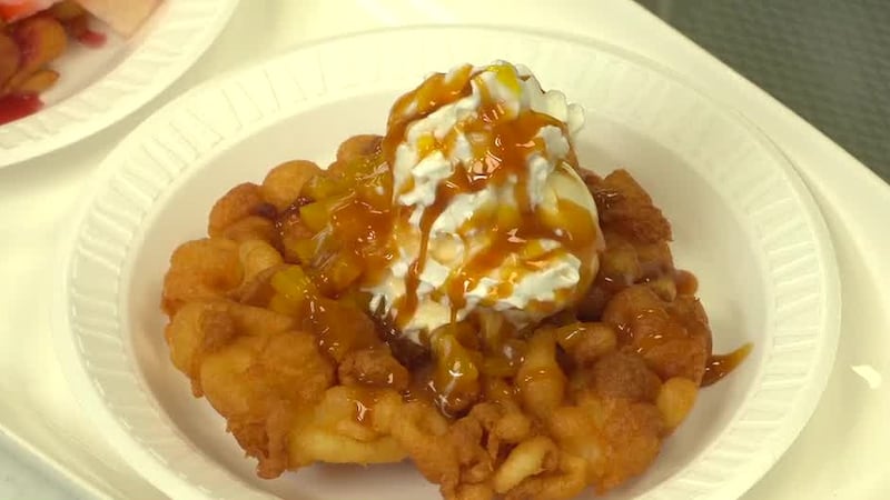 Loaded funnel cakes