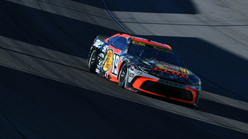 Chase Briscoe navigates Turn 1 during a NASCAR Cup Series auto race Sunday, Oct. 4, 2026, in...