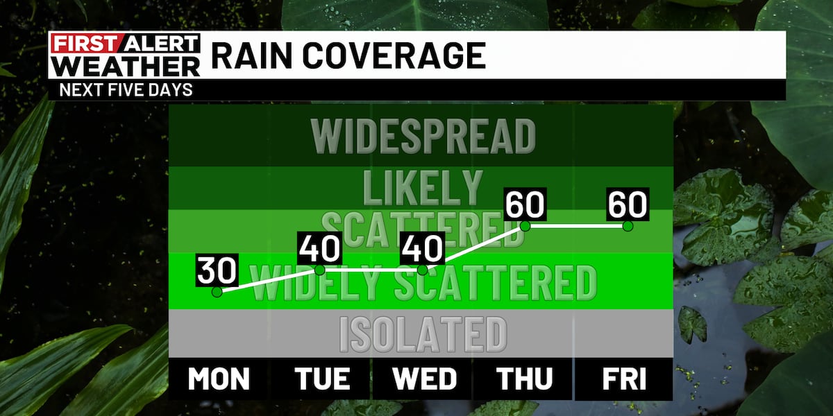 First Alert Weather: Seasonable summer heat, more storm chances this week