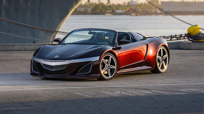 The Acura NSX Roadster Concept from “The Avengers” is up for bid.