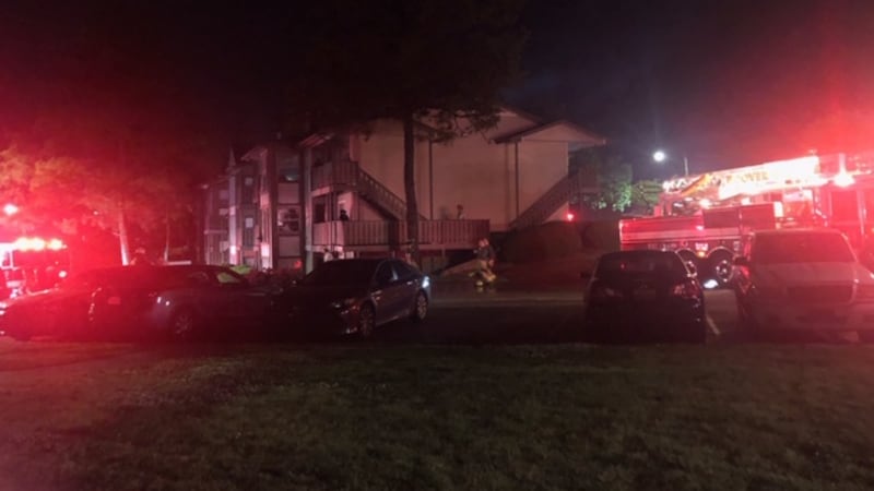 Apartment fire in Hoover
