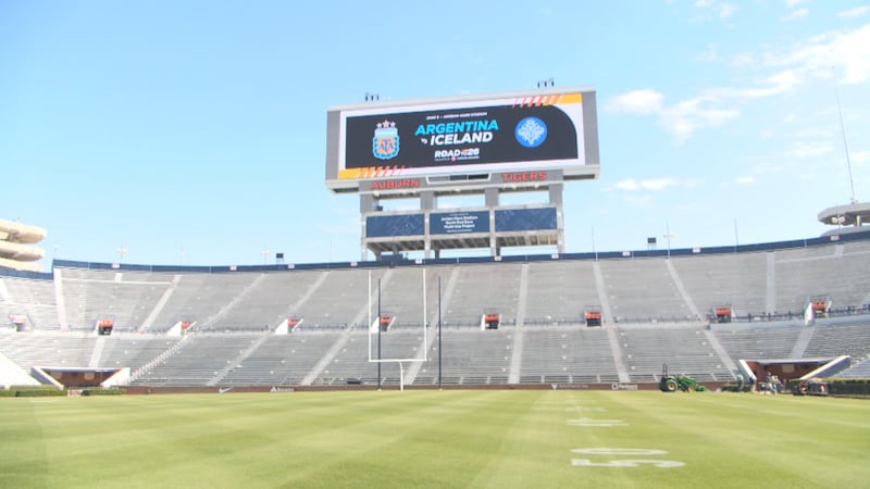 Argentina, Iceland national teams to face off at Jordan-Hare Stadium