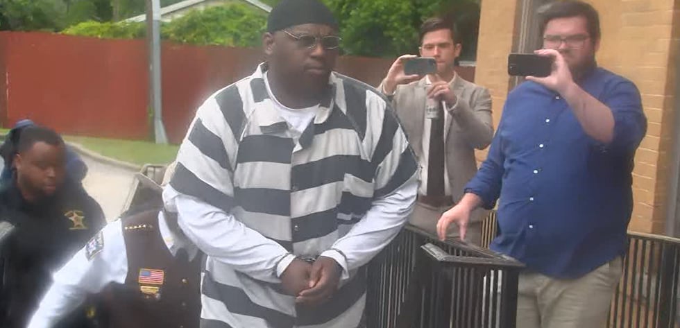 Ibraheem Yazeed walking into sentencing