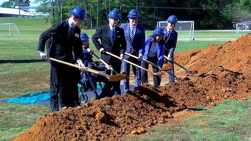Local and state leaders came together Monday to break ground on the Bibb County Health Science...