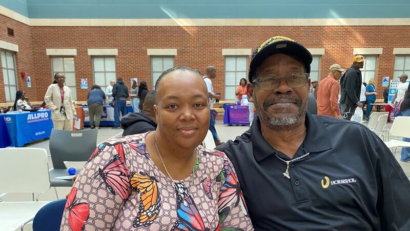 Mary Rodgers (left) and her husband, Charles (right), were just two who attended the...