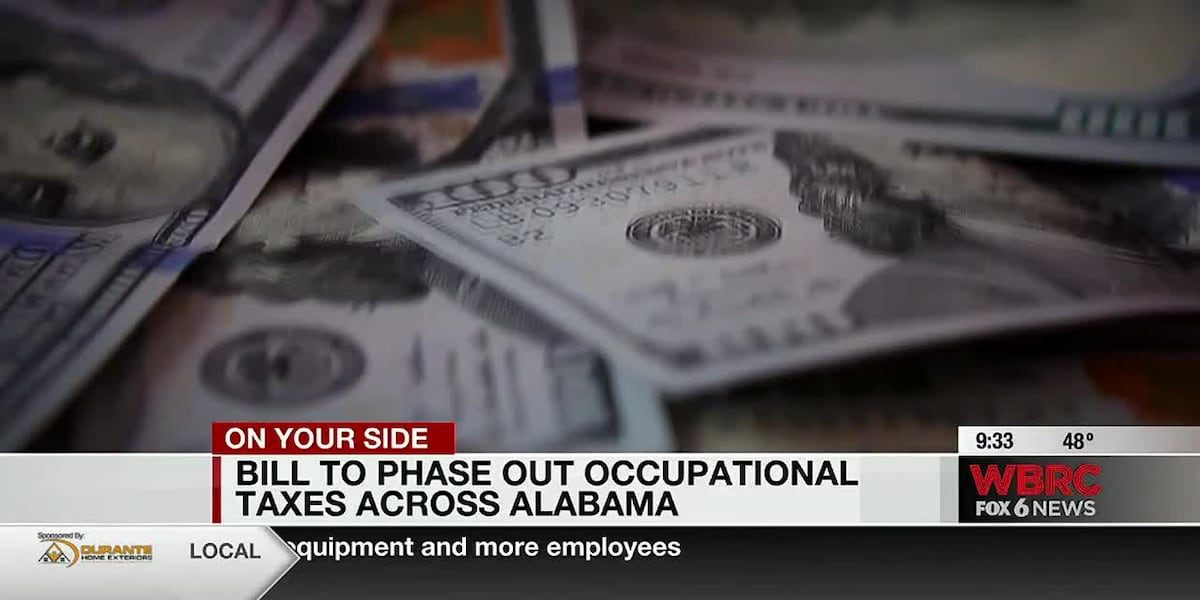 Bill would phase out cities occupational taxes in AL