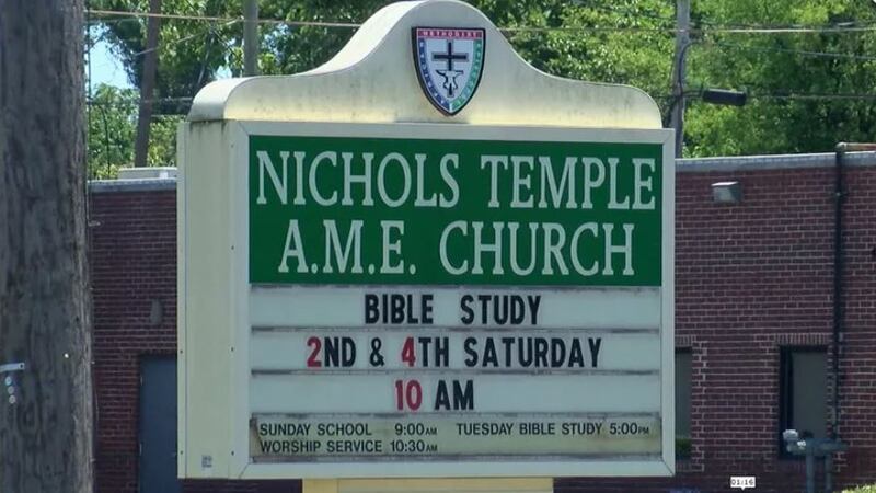 Nichols Temple AME Church. (Source: WBRC video)