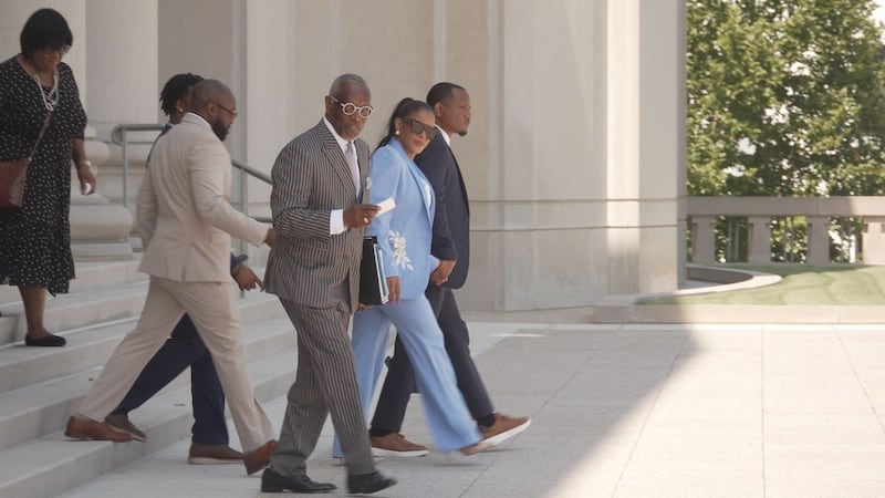 Suspended Judge Yashiba Blanchard appears in court for alleged judicial ethics violations.