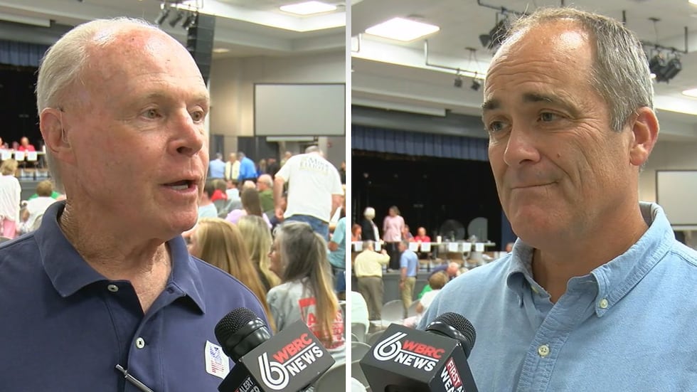 J.C. Poe (left) and Jason Akins (right) will take part in a runoff election on June 16 to...