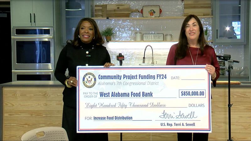 The West Alabama Food Bank received $850,000 to put toward providing healthier options for...