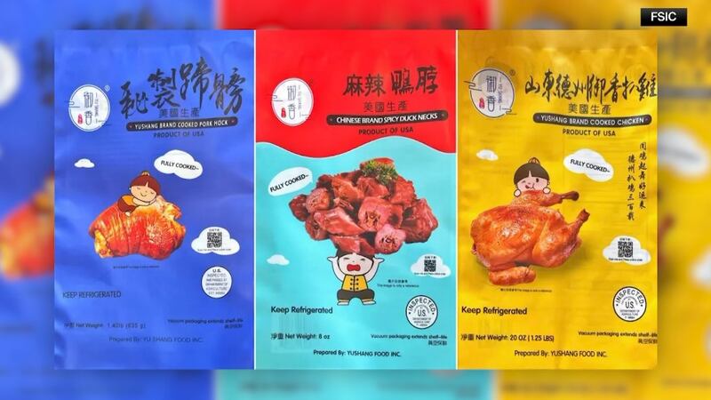 Yu Shang Food, Inc. has recalled more than 72,000 pounds of ready-to-eat meat and poultry...
