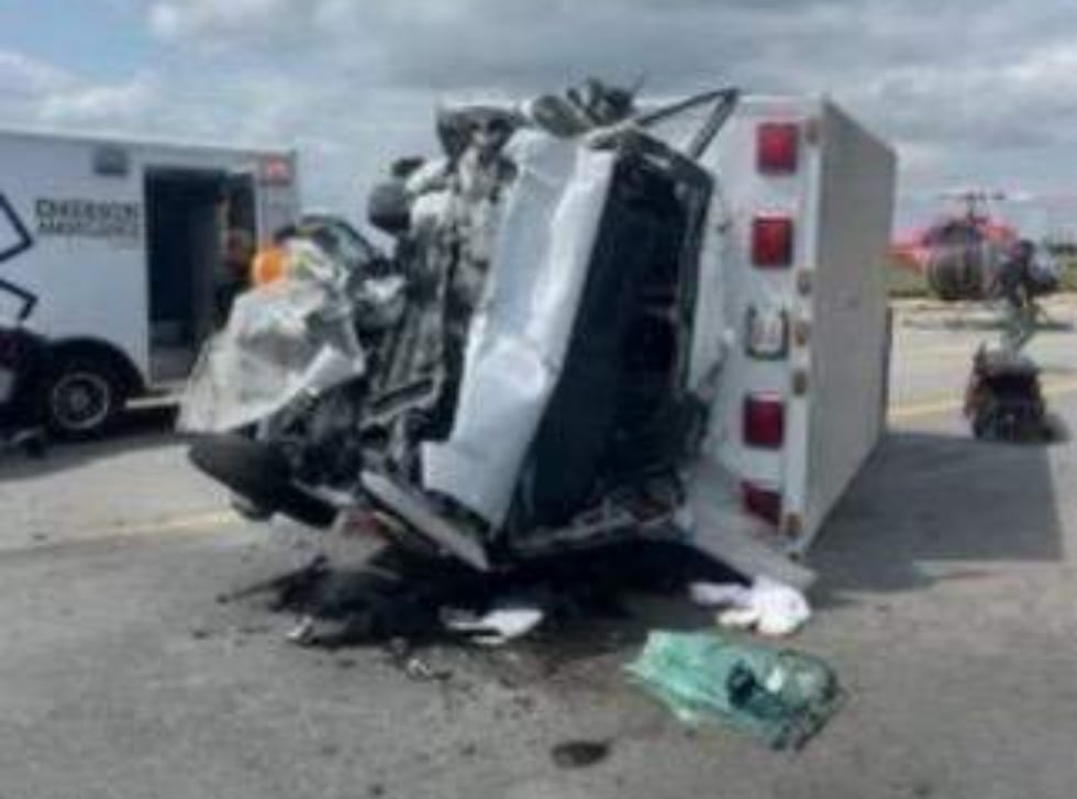 The deadly ambulance crash was reported by Jonesboro-Craighead County E-911 at 10:40 a.m. Friday.