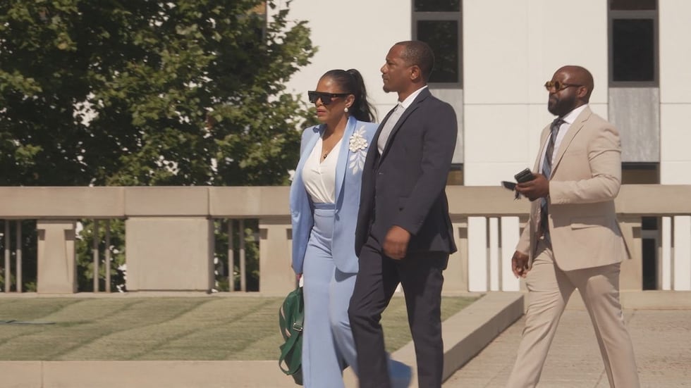 Suspended Judge Yashiba Blanchard appears in court for alleged judicial ethics violations.