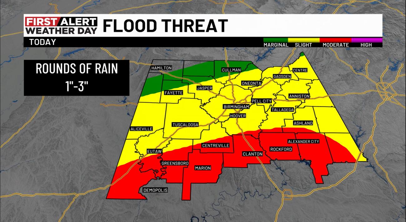 Flash Flood Warnings Issued for Central Alabama as Storms Loom — image 3