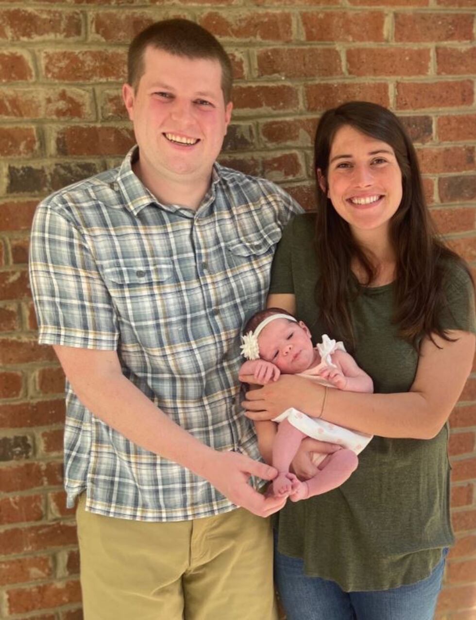 Reagan and Doug Luebe welcomed their daughter Ruth in early May.
