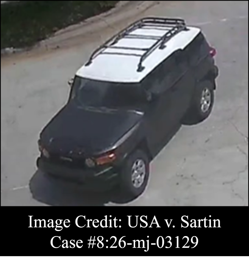 The suspect used a prosthetic mask and a bicycle in the heists, officials in Florida said.