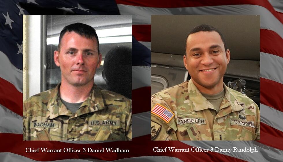 CWO 3Danny Randolph and CWO 3 Daniel Wadham