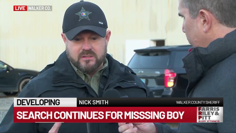 Walker County Sheriff Nick Smith gives update on missing child