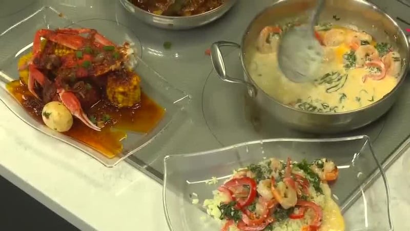 Shrimp, crab and crawfish boil