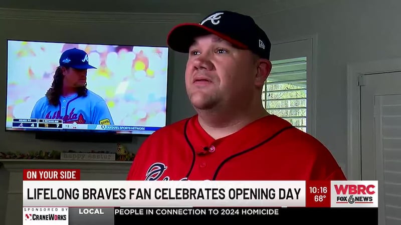 Lifelong Braves fan celebrates Opening Day