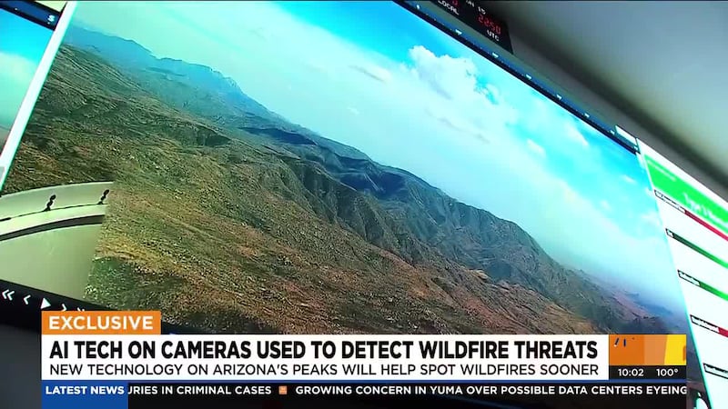 New technology uses artificial intelligence to spot smoke before fires spread across Arizona’s...