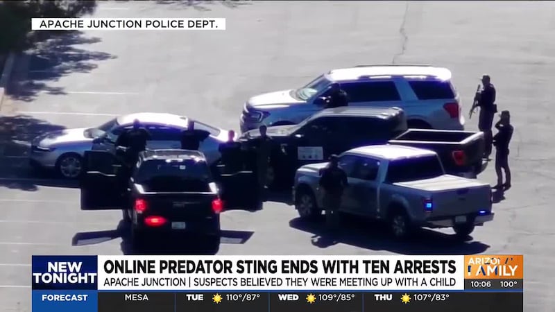 Ten people were arrested in a two-day, multi-agency child exploitation operation in Apache...