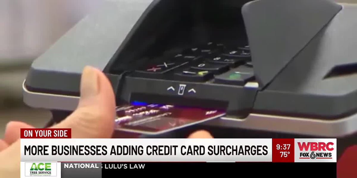 More businesses adding credit card surcharges