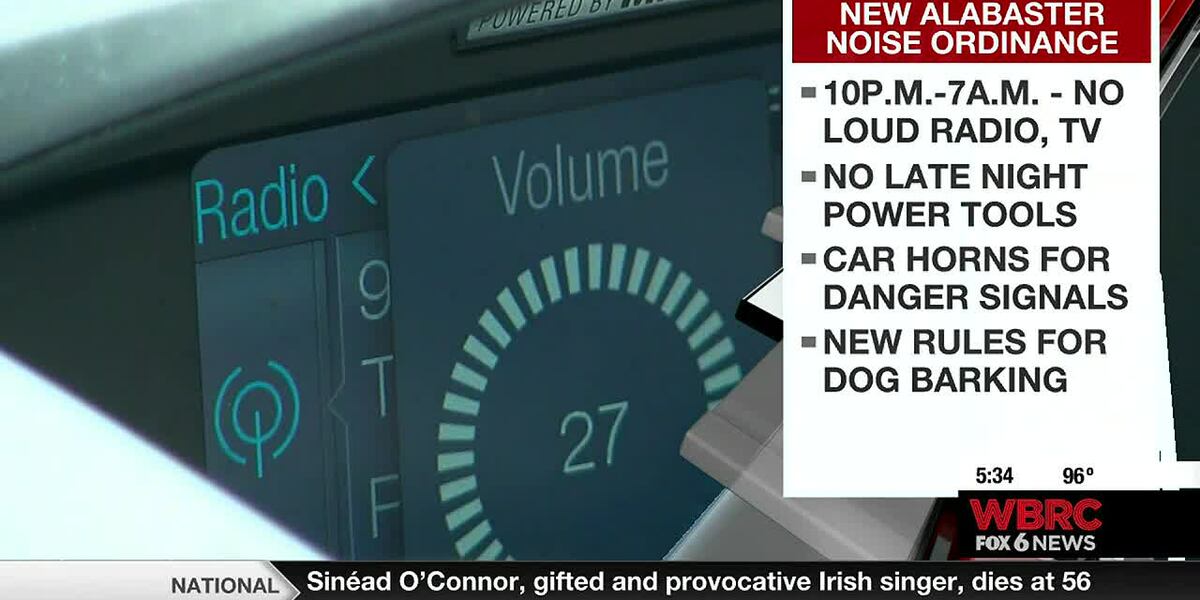 Alabaster passes noise reduction ordinance