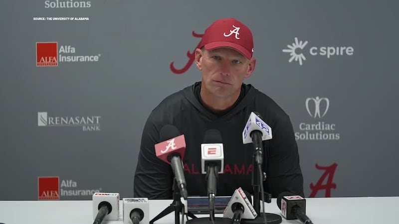 Alabama head coach Kalen DeBoer speaks after Crimson Tide loss vs. Tennessee