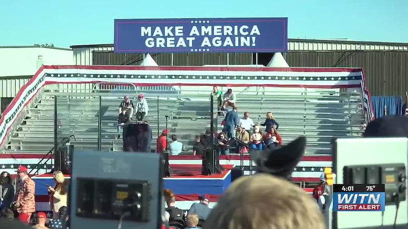 President Trump holding midterm rally in Greenville today